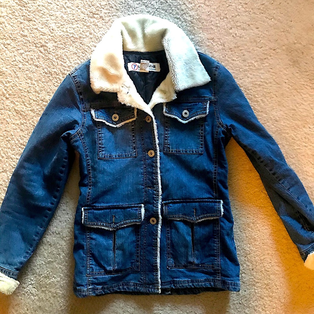 Denim trucker jacket